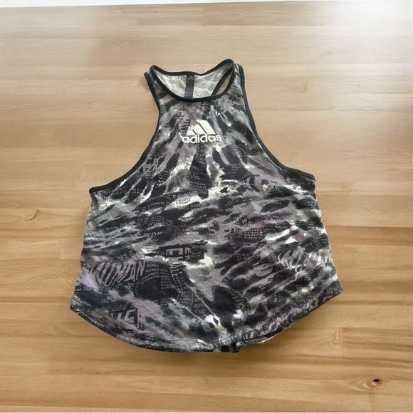adidas Tops - Adidas Workout Racerback Tank Top - Womens Size XS - Black and Gray